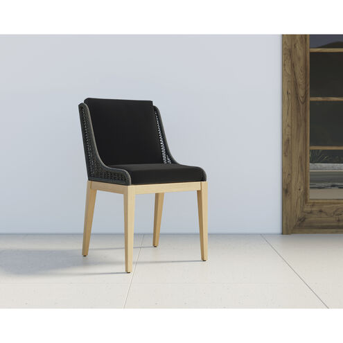 Sorrento Natural / Arashi Black Outdoor Dining Chair